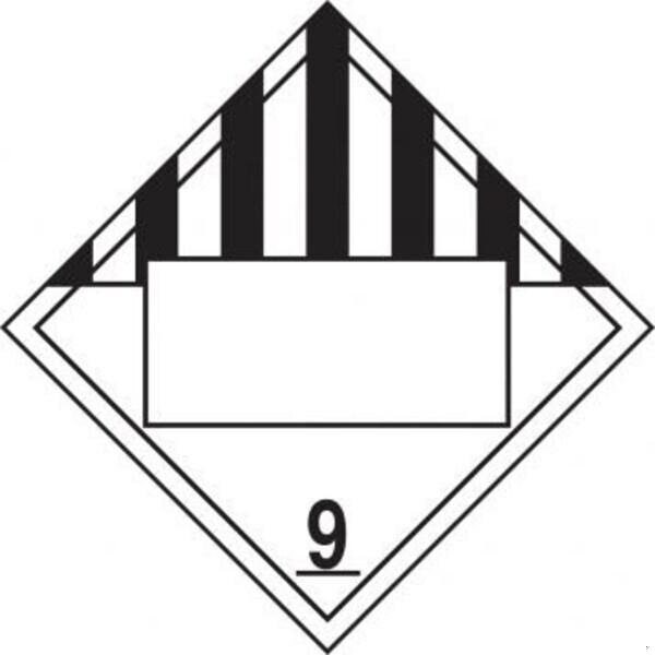 Accuform BLANK DOT PLACARD HAZARD CLASS 9 MPL4DG9MG25 MPL4DG9MG25 - main